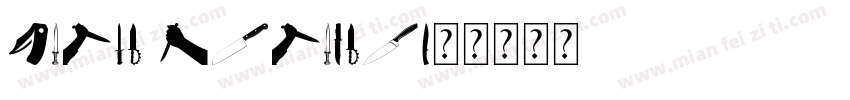 Knife Princes字体转换